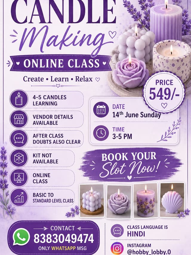 Candle Making Online Class